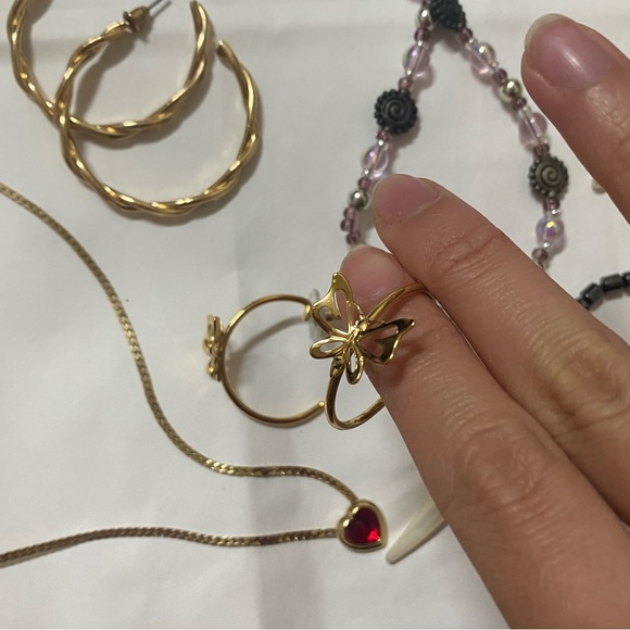 VINTAGE JEWLERY LOT!! GOLD, HANDMADE - Picture 6 of 7